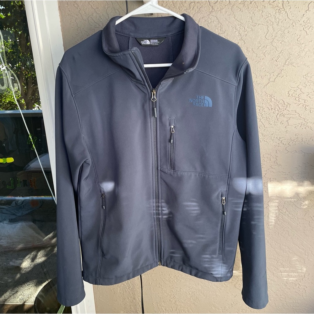 North Face Softshell Jacket Blue Size Small